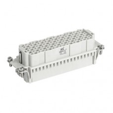 290243108, Розетка (гнездовая вставка); 108 контакта + заземление; 10А; 250V; 4kV; Под обжимные контакты 0.14..2.5 мм²; Прямой ввод; ПК; Типоразмер 24B; Серия DD (упак 1 шт)