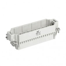 290253108, Вилка (штыревая вставка); 108 контактов + заземление; 10А; 250V; 4kV; Под обжимные контакты 0.14..2.5 мм²; Прямой ввод; ПК; Типоразмер 24B; Серия DD (упак 1 шт)