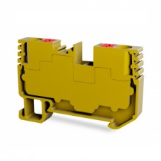 8000298014, Клеммник на DIN-рейку (Push-in) 4 мм.кв. (желтый); PFT 4 (упак 100 шт.)