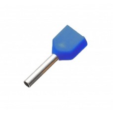 8017335415, Наконечник гильзовый изолированный двойной (синий); IES 2x0,75/8 (упак 500 шт.)