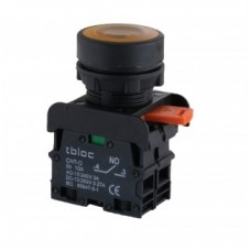 8025078204, Кнопка 22мм с возвратом 1 Н.О. (желтый) с индикацией LED 48 V AC/DC; PSRL-1O 48 (упак 15 шт.)
