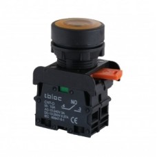 8025078214, Кнопка 22мм с возвратом 1 Н.О. (желтый) с индикацией LED 24 V AC/DC; PSRL-1O 24 (упак 15 шт.)