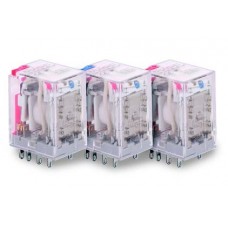 8036322010, Реле промежуточное; 2C, 10A, Au, LED, Тест кнопка, 24B DC; TRB LT-2C-10A-24 V DC (упак 20 шт.)